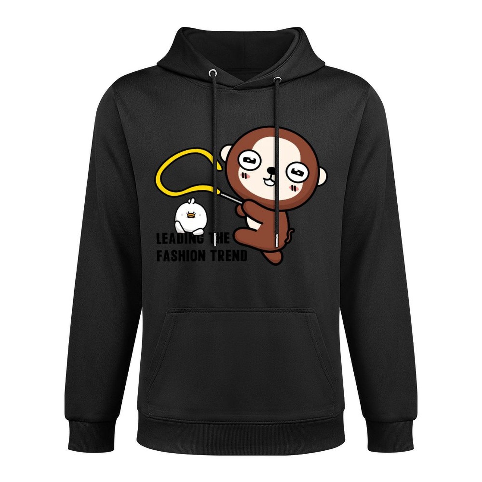 Front Graphic HoodiesClassicStyle Crew Neck